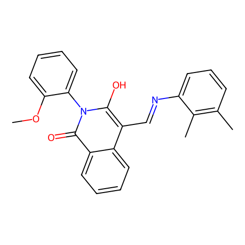 (4E)-4-{[(2,3-DIMETHYLPHENYL)AMINO]METHYLIDENE}-2-(2-METHOXYPHENYL)-1,2,3,4-TETRAHYDROISOQUINOLINE-1,3-DIONE structure