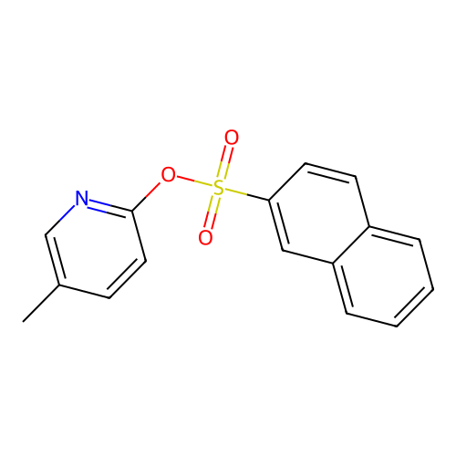 5-Methyl-2-pyridinyl 2-naphthalenesulfonate structure