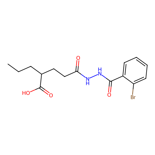 5-(2-(2-Bromobenzoyl)hydrazinyl)-5-oxo-2-propylpentanoic acid structure