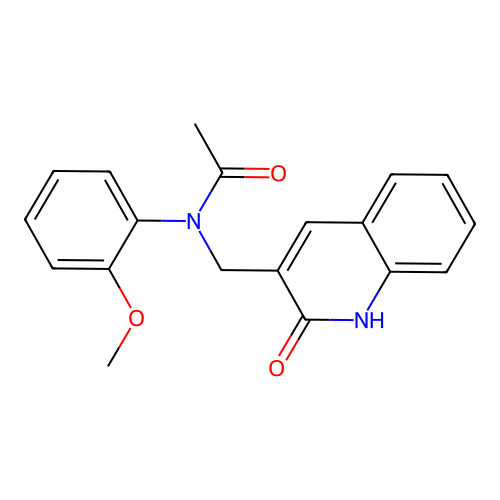 N-(2-methoxyphenyl)-N-[(2-oxo-1H-quinolin-3-yl)methyl]acetamide structure