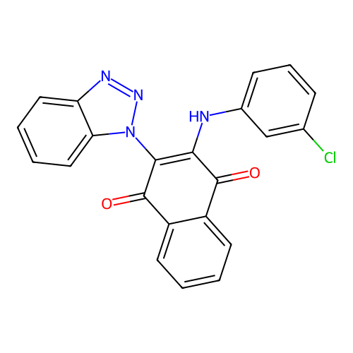 C22H13ClN4O2 structure