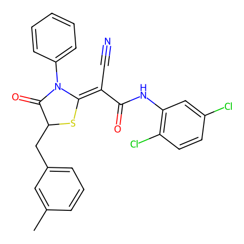 C26H19Cl2N3O2S structure