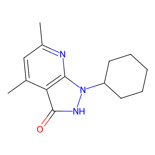 1-Cyclohexyl-4,6-dimethyl-1H-pyrazolo[3,4-b]pyridin-3-ol structure