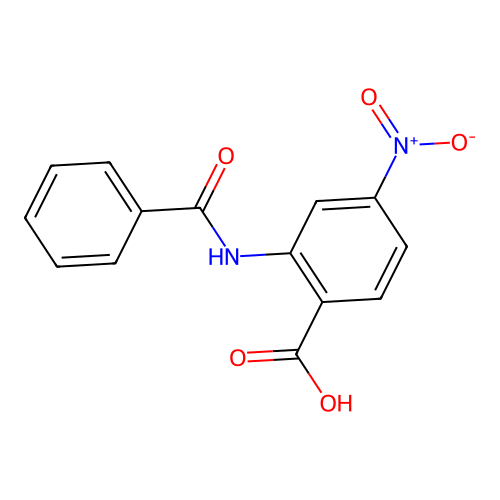 2-(Benzoylamino)-4-nitrobenzoic acid structure