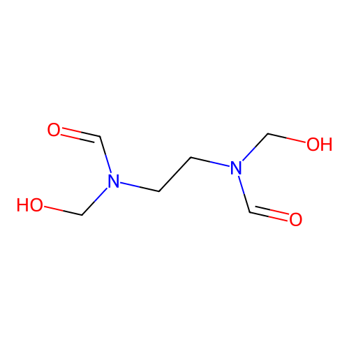 Formamide, N-hydroxymethyl-N-[2-(hydroxymethyl)formylaminoethyl]- structure