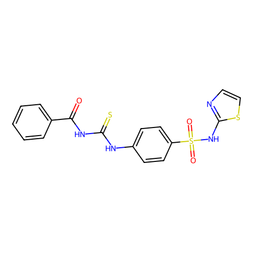 4-(3-Benzoyl-thioureido)-N-thiazol-2-yl-benzenesulfonamide structure