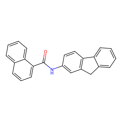 N-(9H-fluoren-2-yl)-1-naphthamide structure