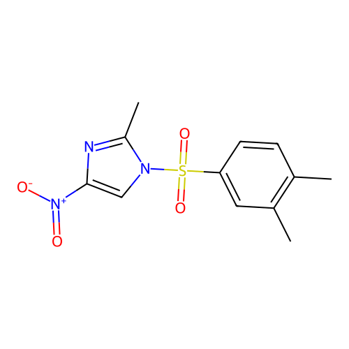 1-[(3,4-dimethylphenyl)sulfonyl]-4-nitro-2-methyl-1H-imidazole structure