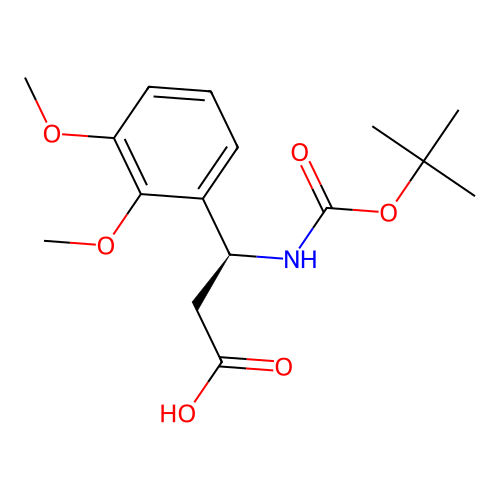 Boc-(S)-3-Amino-3-(2,3-dimethoxy-phenyl)-propionic acid structure