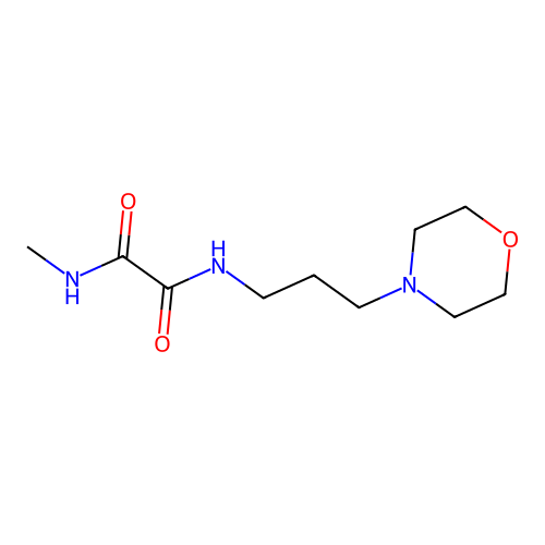 N-methyl-N'-[3-(morpholin-4-yl)propyl]ethanediamide structure