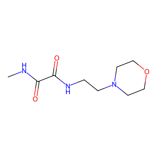 N-methyl-N'-[2-(morpholin-4-yl)ethyl]ethanediamide structure