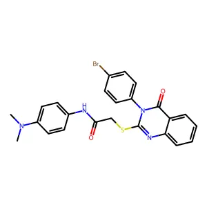 2-{[3-(4-bromophenyl)-4-oxo-3,4-dihydroquinazolin-2-yl]sulfanyl}-N-[4-(dimethylamino)phenyl]acetamide structure