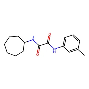 N1-cycloheptyl-N2-(m-tolyl)oxalamide structure