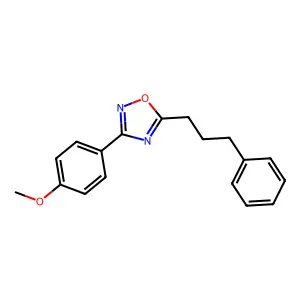 3-(4-Methoxyphenyl)-5-(3-phenylpropyl)-1,2,4-oxadiazole structure