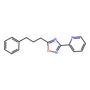 5-(3-Phenylpropyl)-3-pyridin-2-yl-1,2,4-oxadiazole structure