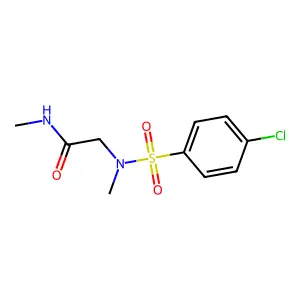 2-[(4-chlorophenyl)sulfonyl-methylamino]-N-methylacetamide structure