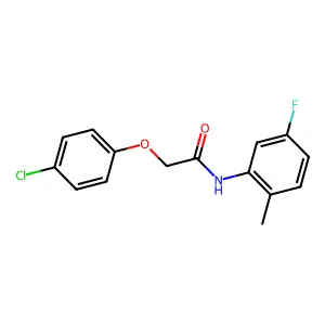 2-(4-chlorophenoxy)-N-(5-fluoro-2-methylphenyl)acetamide structure