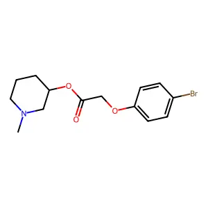 1-Methylpiperidin-3-yl (4-bromophenoxy)acetate structure