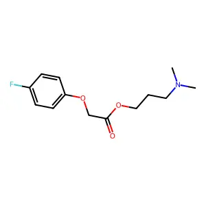 3-(Dimethylamino)propyl 2-(4-fluorophenoxy)acetate structure