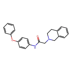 2-(3,4-dihydroisoquinolin-2(1H)-yl)-N-(4-phenoxyphenyl)acetamide structure