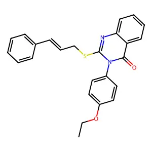 3-(4-ethoxyphenyl)-2-{[(2E)-3-phenylprop-2-en-1-yl]sulfanyl}quinazolin-4(3H)-one structure