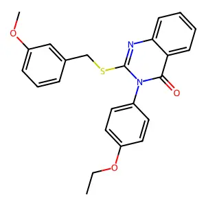 3-(4-Ethoxyphenyl)-2-[(3-methoxyphenyl)methylsulfanyl]quinazolin-4-one structure