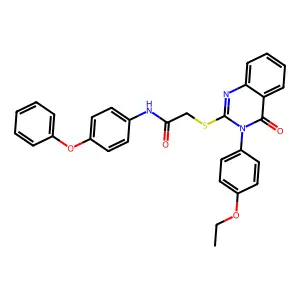 2-{[3-(4-ethoxyphenyl)-4-oxo-3,4-dihydroquinazolin-2-yl]sulfanyl}-N-(4-phenoxyphenyl)acetamide structure
