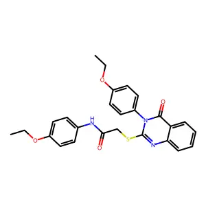 N-(4-ethoxyphenyl)-2-{[3-(4-ethoxyphenyl)-4-oxo-3,4-dihydroquinazolin-2-yl]sulfanyl}acetamide structure