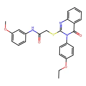 2-{[3-(4-ethoxyphenyl)-4-oxo-3,4-dihydroquinazolin-2-yl]sulfanyl}-N-(3-methoxyphenyl)acetamide structure