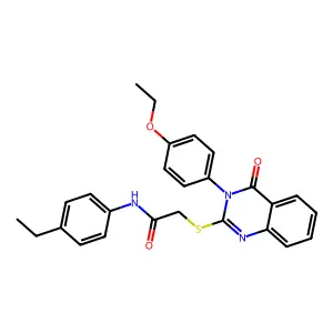 2-{[3-(4-ethoxyphenyl)-4-oxo-3,4-dihydroquinazolin-2-yl]sulfanyl}-N-(4-ethylphenyl)acetamide structure