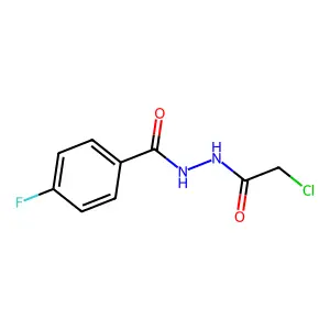 N'-(2-chloroacetyl)-4-fluorobenzohydrazide structure