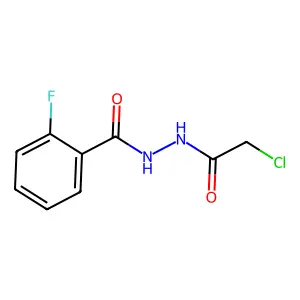 N'-(2-chloroacetyl)-2-fluorobenzohydrazide structure