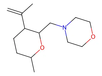 4-[(6-Methyl-3-prop-1-en-2-yloxan-2-yl)methyl]morpholine structure
