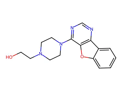 2-[4-([1]Benzofuro[3,2-d]pyrimidin-4-yl)piperazin-1-yl]ethanol structure