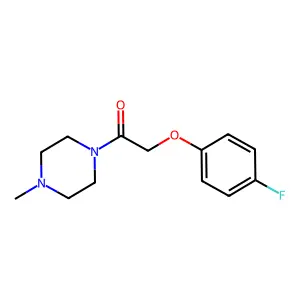 2-(4-Fluorophenoxy)-1-(4-methylpiperazin-1-yl)ethanone structure