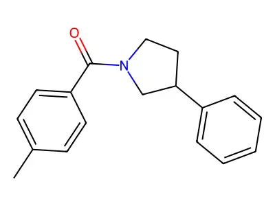 1-(4-Methylbenzoyl)-3-phenylpyrrolidine structure