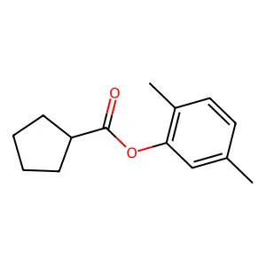 2,5-Dimethylphenyl cyclopentanecarboxylate structure