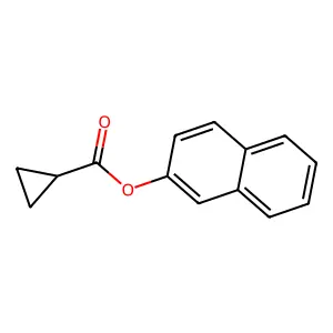 Cyclopropanecarboxylic acid, 2-naphthyl ester structure