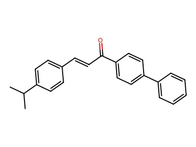 3-(4-Isopropylphenyl)-1-(4-phenylphenyl)prop-2-en-1-one structure