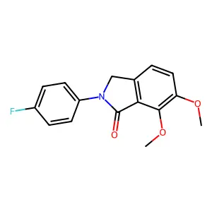 2-(4-Fluorophenyl)-6,7-dimethoxyisoindolin-1-one structure
