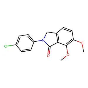 2-(4-Chlorophenyl)-6,7-dimethoxyisoindolin-1-one structure