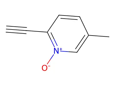 2-Ethynyl-5-methylpyridine 1-oxide structure