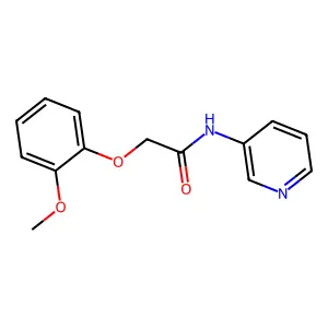 2-(2-甲氧基苯氧基)-N-(吡啶-3-基)乙酰胺 structure