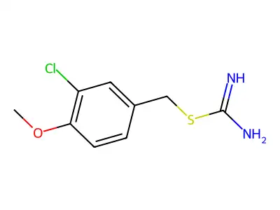 (3-Chloro-4-methoxyphenyl)methyl carbamimidothioate structure