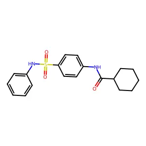 N-[4-(anilinosulfonyl)phenyl]cyclohexanecarboxamide structure