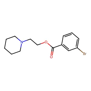 2-Piperidin-1-ylethyl 3-bromobenzoate structure