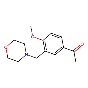 1-[4-Methoxy-3-(morpholin-4-ylmethyl)phenyl]ethanone structure