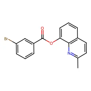 2-Methyl-8-quinolinyl 3-bromobenzoate structure