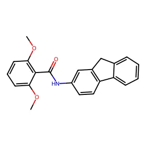 N-(9H-fluoren-2-yl)-2,6-dimethoxybenzamide structure