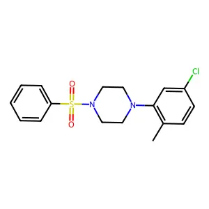 4-(5-Chloro-2-methylphenyl)-1-(phenylsulfonyl)piperazine structure
